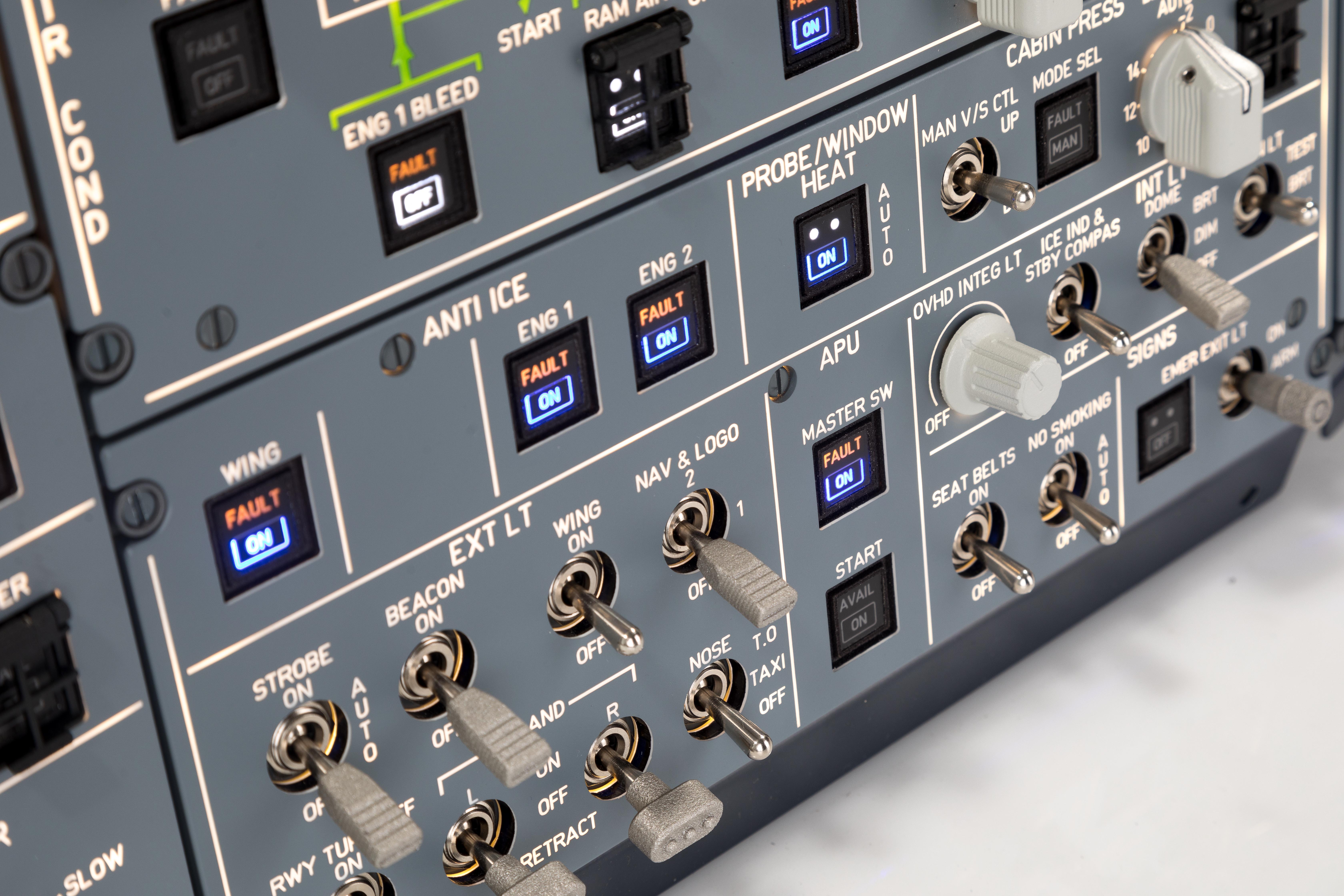 FSC A320 overhead FWD lighting